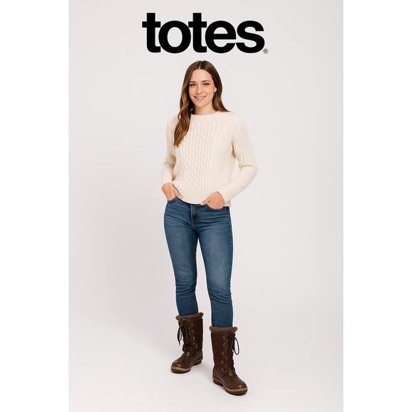 Totes Shoes - TOTES Brown Cozy Winter Boots Sz. 11